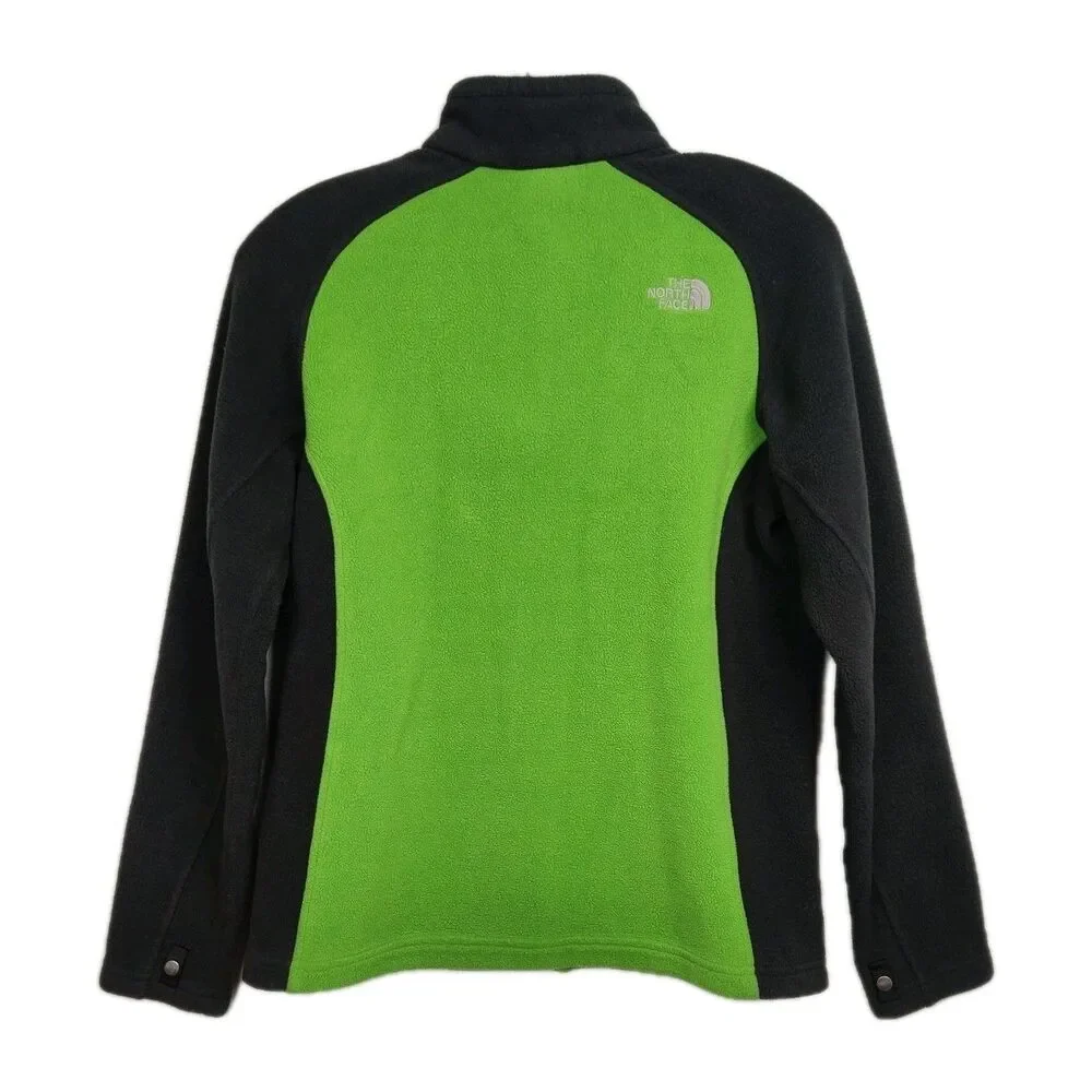 The North Face Full-Zip Fleece Sweatshirt Youth Boy's L‎ (14/16) Green/Black